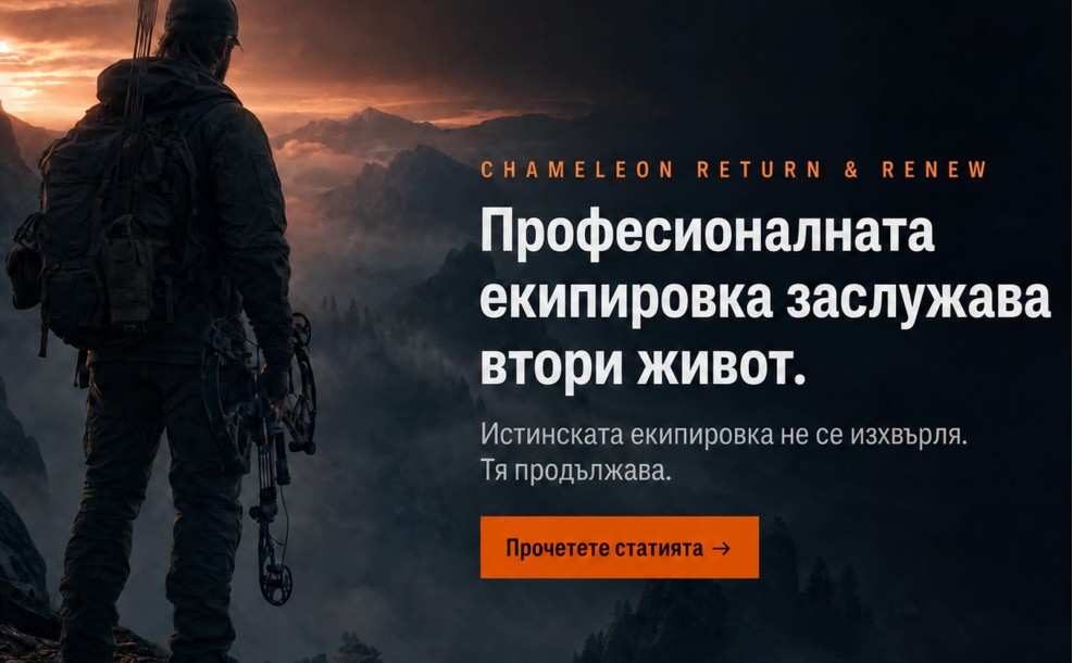 Защо истинската ловна екипировка не се изхвърля?